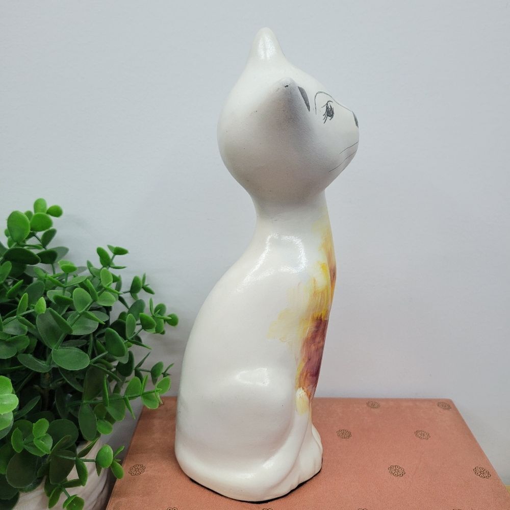 Long Neck Vintage Whimsical Cat Statue Figurine - Picture 2 of 12